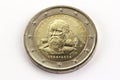 Two euro commemorative coin galileo galilei, italy