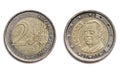 Two euro denomination circulation coin