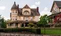 Two examples of Victorian style mansions in Eureka Springs, Arkansas