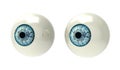 Two Eyeballs on white