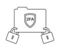 Two factor authentication Royalty Free Stock Photo