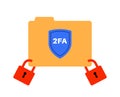 Two factor authentication Royalty Free Stock Photo