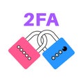 Two factor authentication Royalty Free Stock Photo