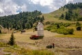 Farmers at Work in Italy Royalty Free Stock Photo