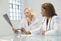 Two female doctors Royalty Free Stock Photo