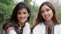 Female Hispanic Latina Friends