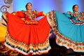 Two Female Mexican Dancers Royalty Free Stock Photo