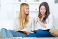 Two female students at work Royalty Free Stock Photo