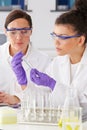 Two Female Technicians Working In Laboratory Royalty Free Stock Photo