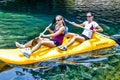 Kayaking the Indianapolis Canal Royalty Free Stock Photo