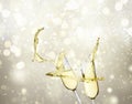 Two champagne glasses Royalty Free Stock Photo