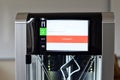 Two filament 3D printer ready connect to wifi network. New printing technology. Royalty Free Stock Photo