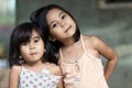 Two filipino sisters posing