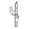 Two finger scalpel character cartoon style