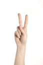 Two fingers Royalty Free Stock Photo