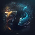 Two Fish Pisces Horoscope Sign