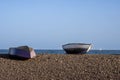 Two fishing boats and Atlantic ocean Royalty Free Stock Photo