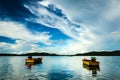 Two Fishing Boats Royalty Free Stock Photo