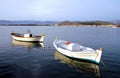 Two fishing boats in the harbor at Nafplio in Greece Royalty Free Stock Photo