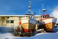 Two fishing vessels aground, Norway