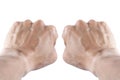 Two Fists and arms for pattern Royalty Free Stock Photo