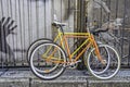 Two fixed gear bikes Royalty Free Stock Photo