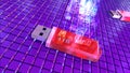 Two flash drives and informational stream