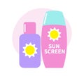 Flat Sunscreen Icon