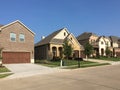 Two floors houses in suburban TX Royalty Free Stock Photo