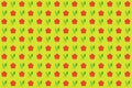 Two flowers shape pattern design