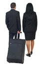 Two flyght attendants Royalty Free Stock Photo