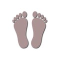 Two footprint icon