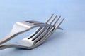 Two Forks Entwined Royalty Free Stock Photo