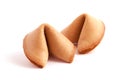 Two fortune cookies Royalty Free Stock Photo