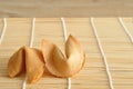 Two fortune cookies Royalty Free Stock Photo