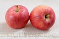 Two fresh apples Royalty Free Stock Photo