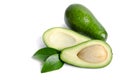 Two fresh avocado Royalty Free Stock Photo