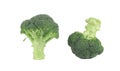 Two fresh broccoli. Royalty Free Stock Photo