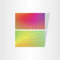 two fresh color abstract business card templates Royalty Free Stock Photo