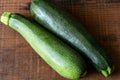 Two Fresh Green Zucchini Squash Royalty Free Stock Photo