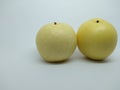 two fresh honey pears Royalty Free Stock Photo