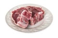 Two Fresh Raw Lamb Chops Royalty Free Stock Photo