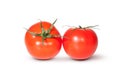 Two Fresh Red Juicy Tomato Royalty Free Stock Photo