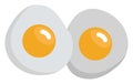 Two fried eggs, icon Royalty Free Stock Photo