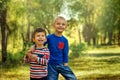 Two friend boys Royalty Free Stock Photo