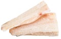 Two frozen zander (pike-perch) fish fillet Royalty Free Stock Photo