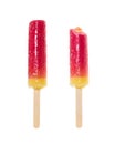 Two fruit popsicles Royalty Free Stock Photo