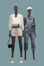 Two full length female mannequins Royalty Free Stock Photo