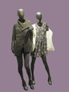 Two full-length female mannequins Royalty Free Stock Photo