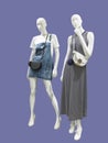 Two full-length female mannequins Royalty Free Stock Photo